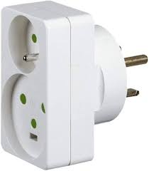 Adaptateur 1 Prise Sécurisé 16A/20A - Design Compact - Fabriqué en France
