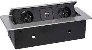 Bloc Prises Escamotable 230V & USB - Orno